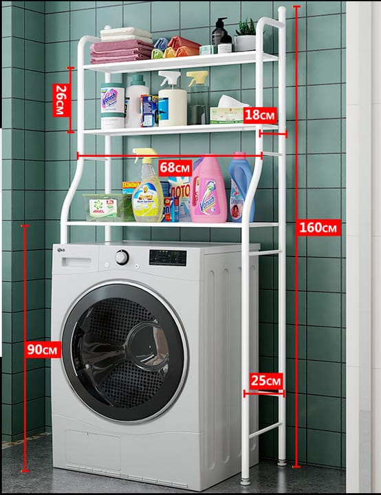 Wh3-Tier Over-Washing Machine Storage Rack