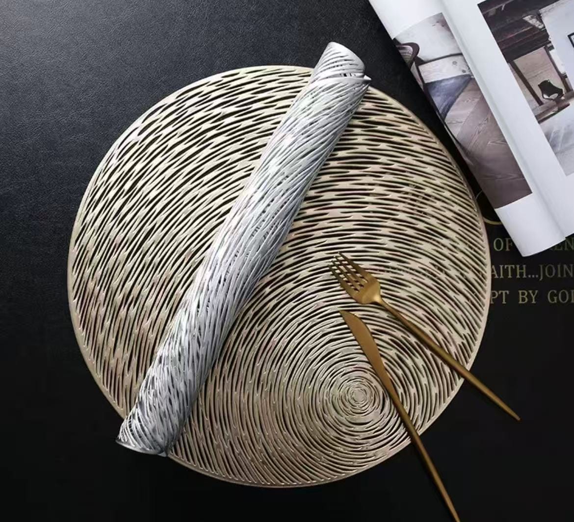 6 pcs Nordic Hollow PVC Table Mat