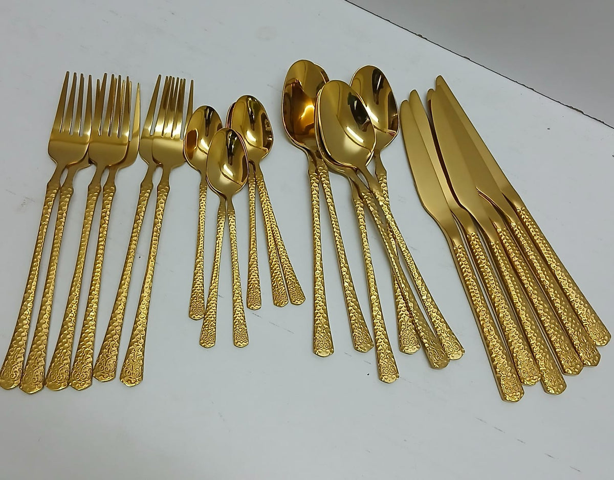 24pcs Luxury cutlery set stainless steel.