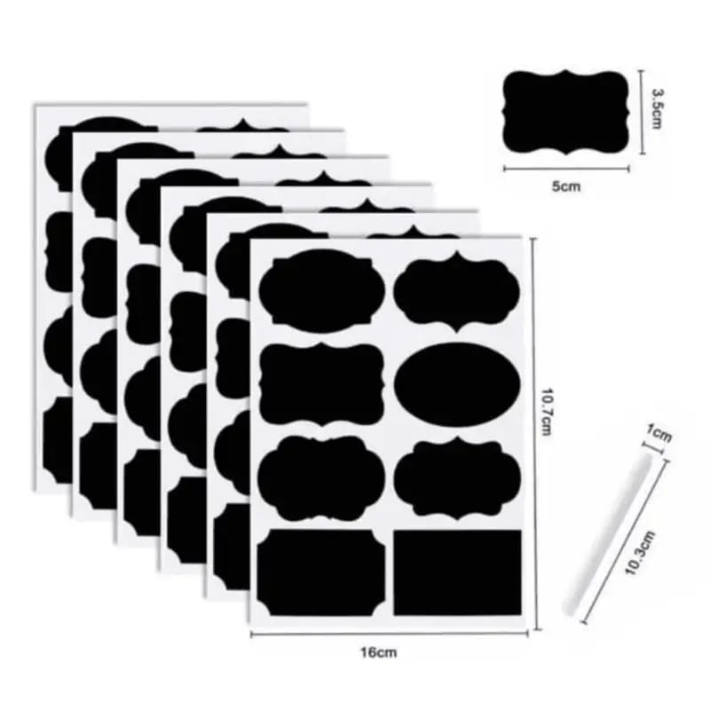 80 piece Pantry sticker labels
