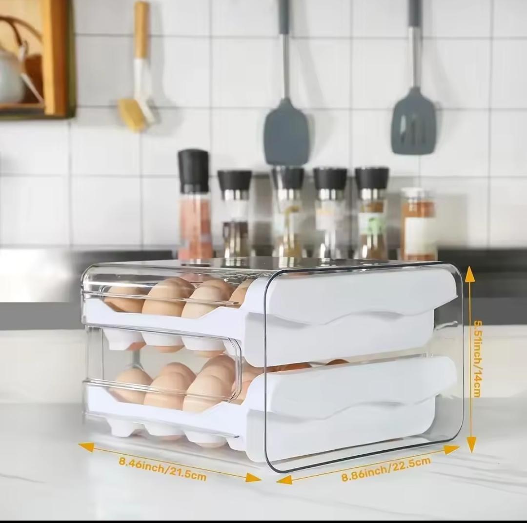 Double layer egg holder