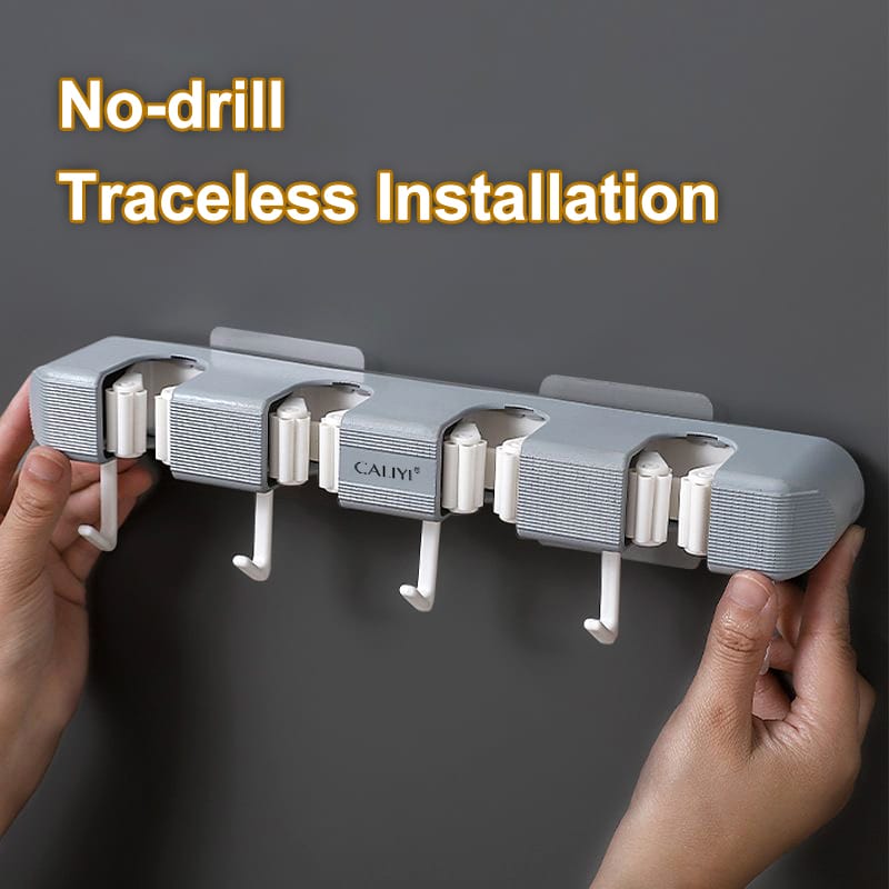 Non slip wall Mounted mop holder