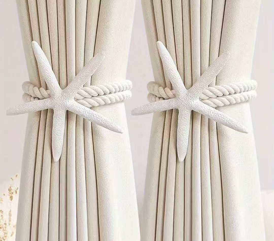 Starfish Cotton Rope Curtain Holder.