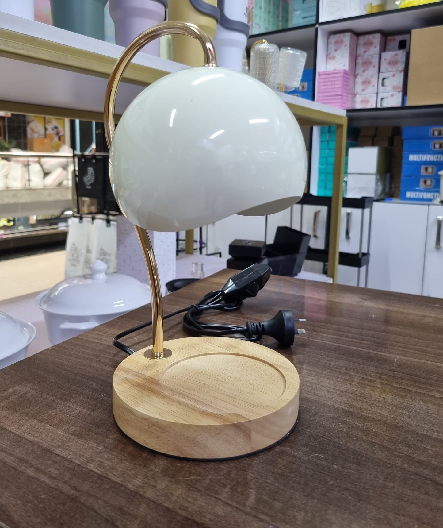 Electric candle warmer( wood base)
