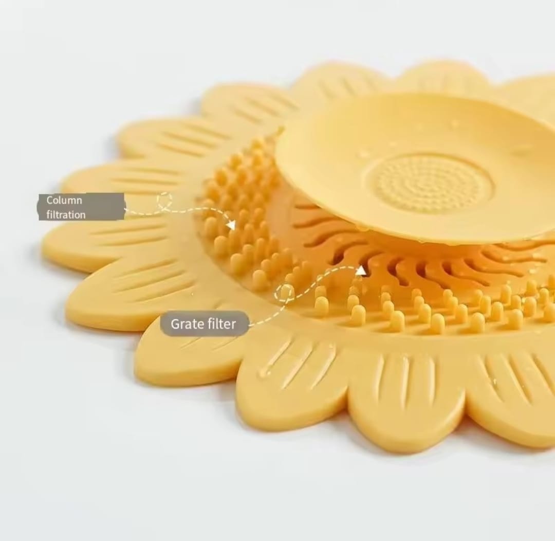 Sunflower Silicone strainer