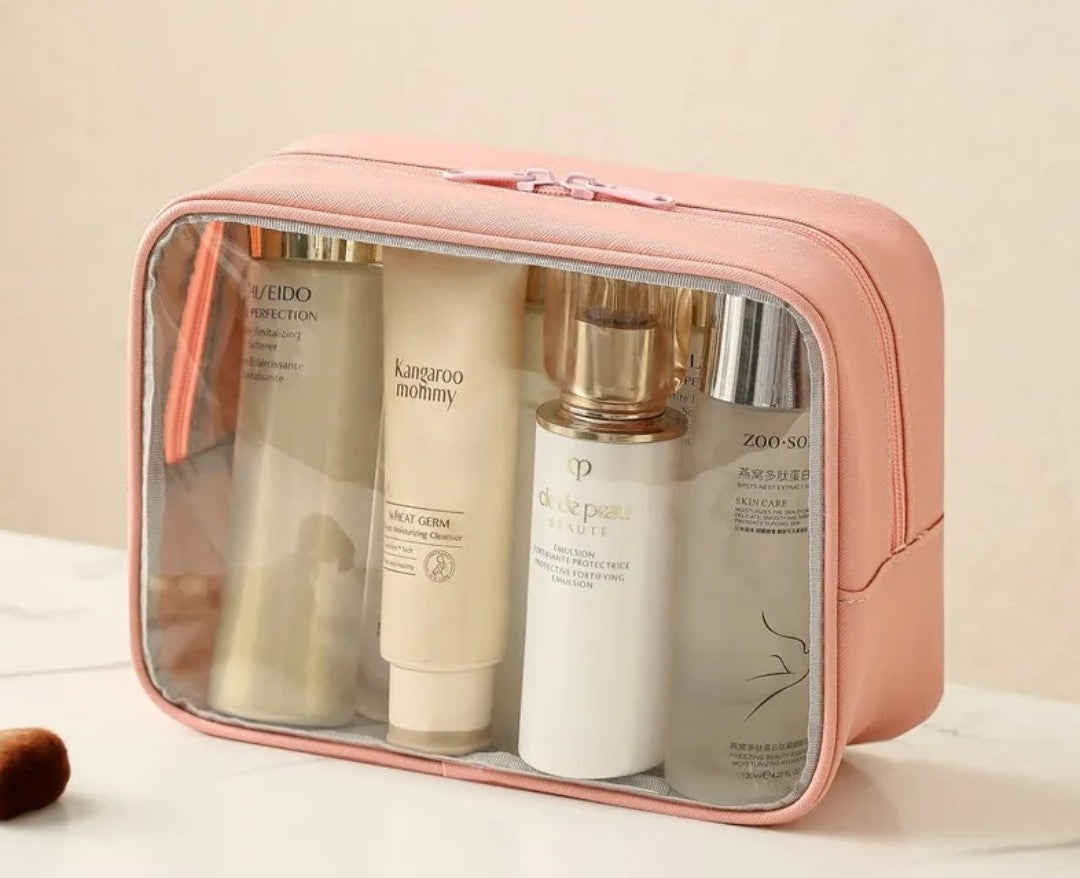 Clear makeup bag/Travel cosmetic organizer