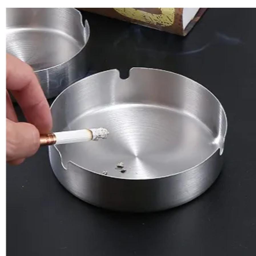 Steel Ashtray Silver