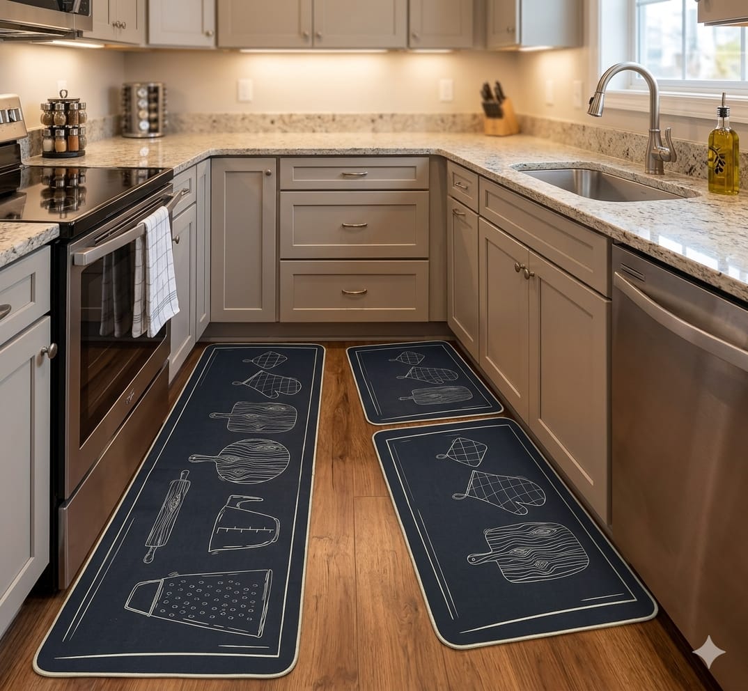 High quality three Pieces kitchen mat