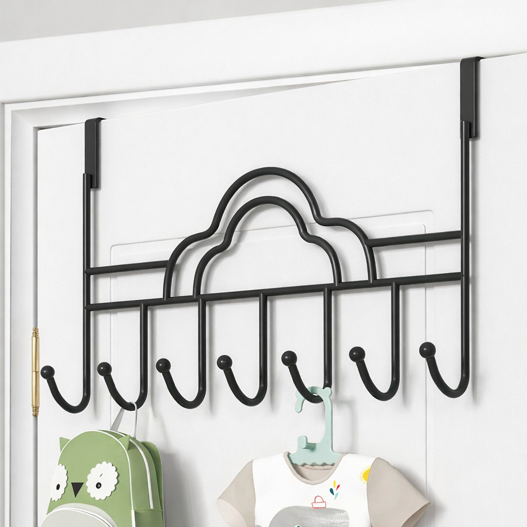7 hook heavy duty over the door hanger