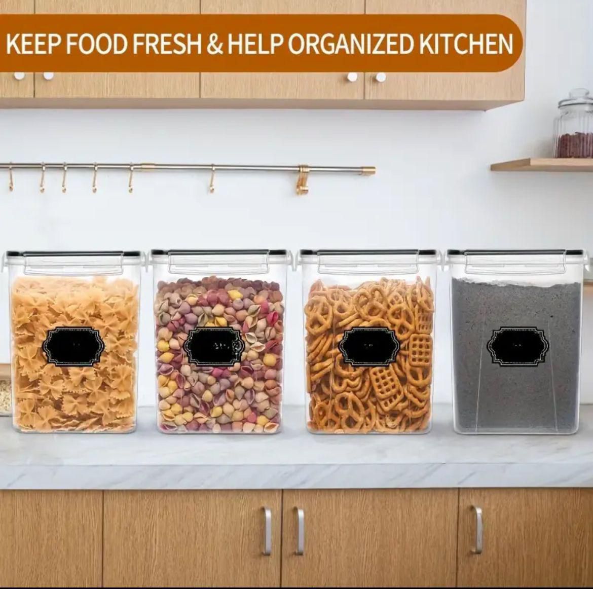 4pcs BPA-Free Airtight Food Storage Containers