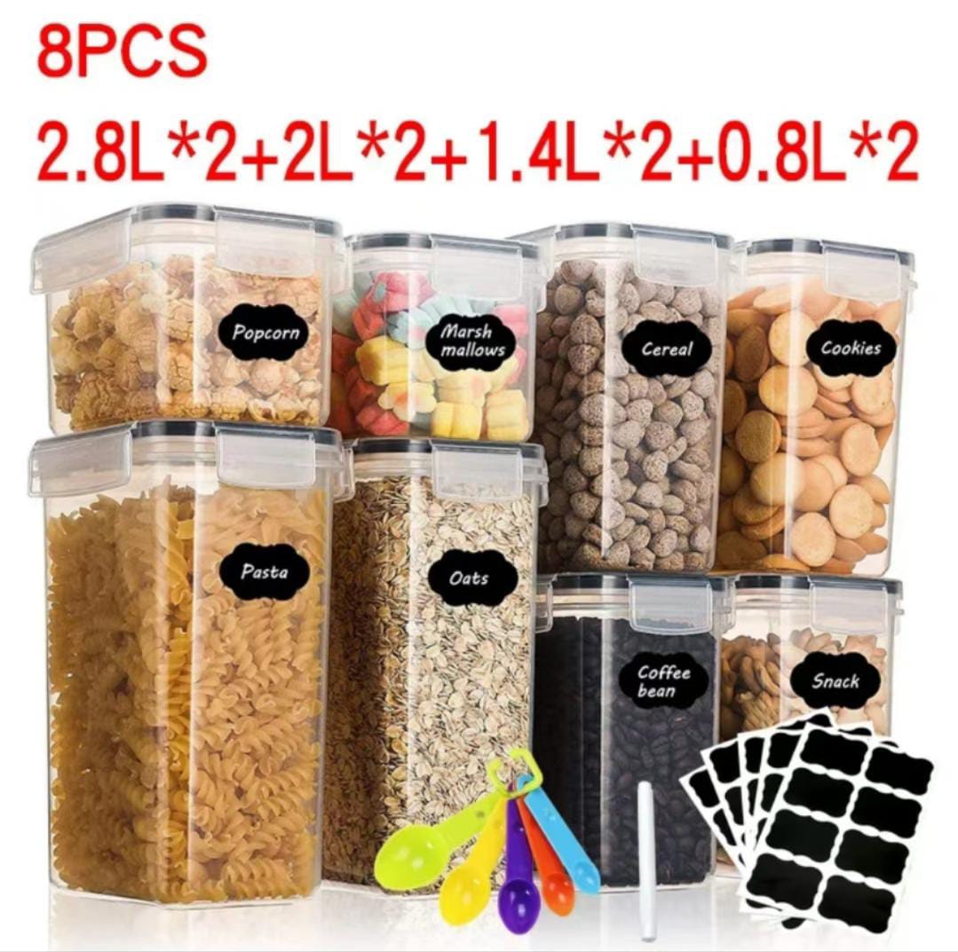8 pcs Food/Pantry Storage Containers