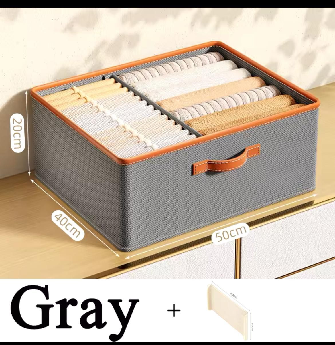 Versatile Foldable double compartment closet organizer