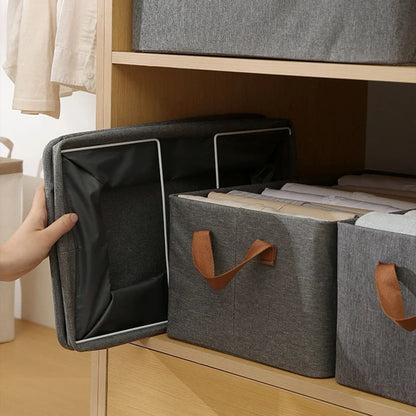 Foldable multipurpose HARD FABRIC clothes/closet organizer