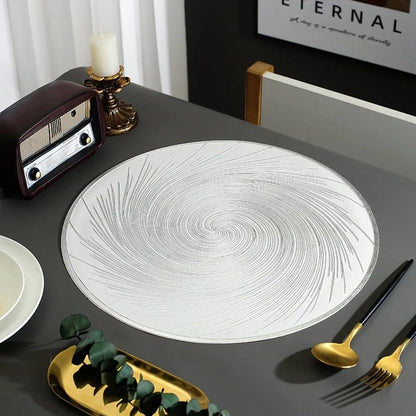 6pcs pvc non-woven, waterproof table mats