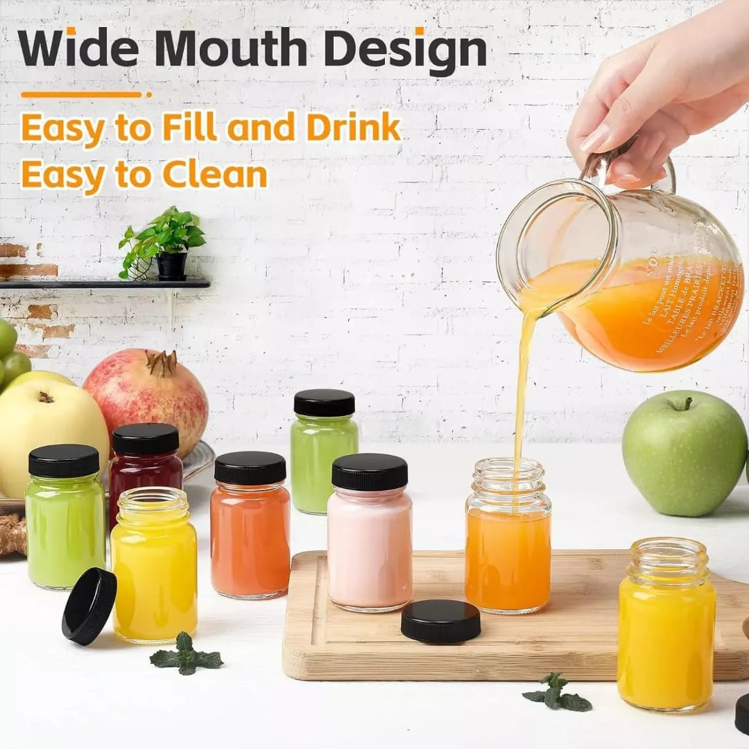 Set of 6 Gingershots Glass Bottles(60ml each)