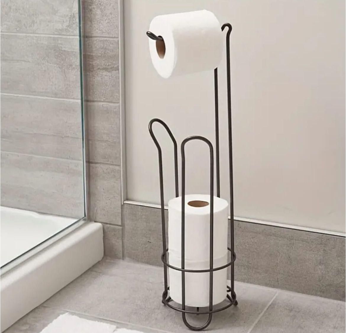 Free-Standing Toilet Paper Holder with Storage 🧻