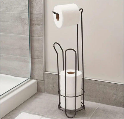 Free-Standing Toilet Paper Holder with Storage 🧻