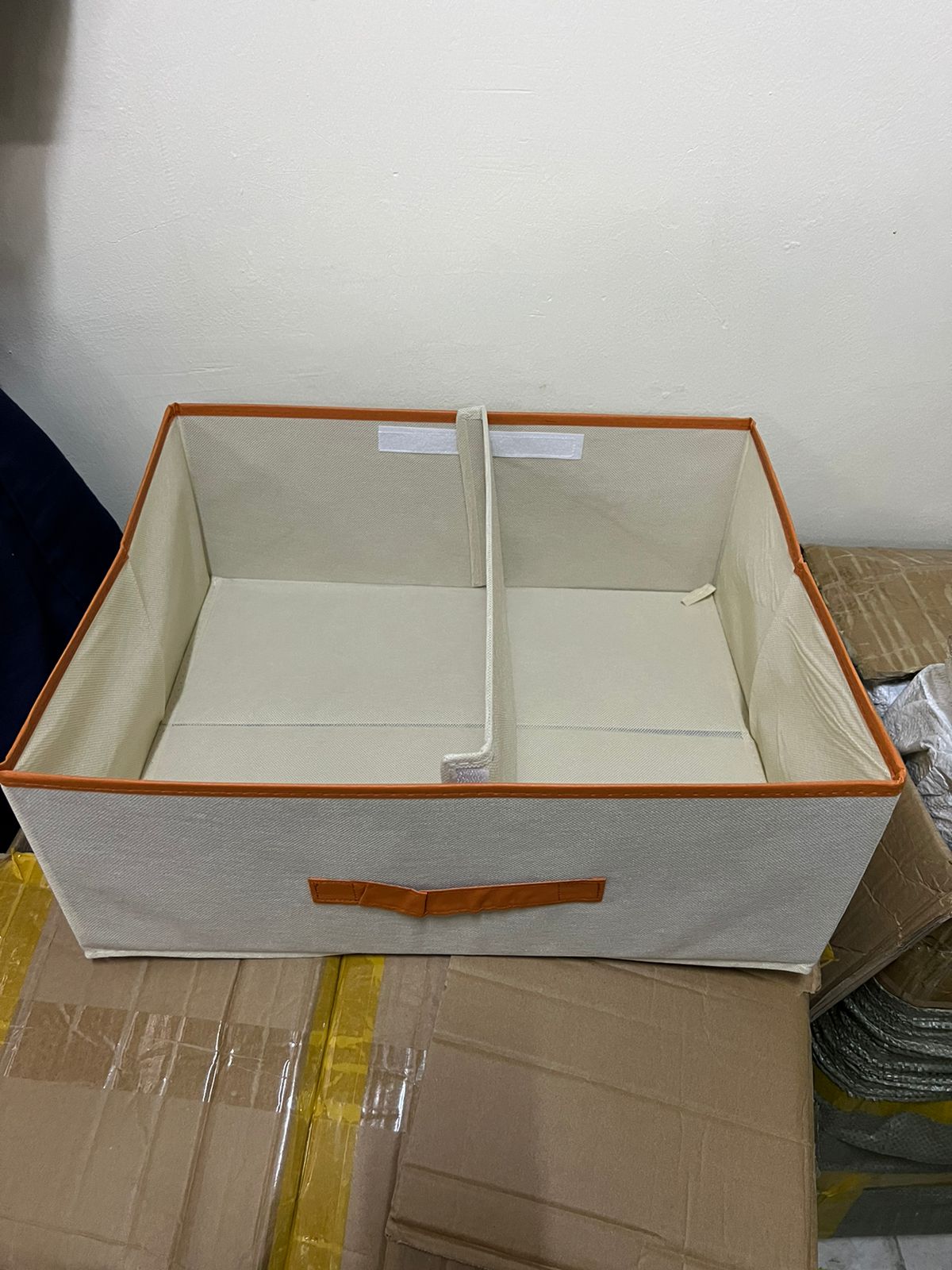 Versatile Foldable double compartment closet organizer