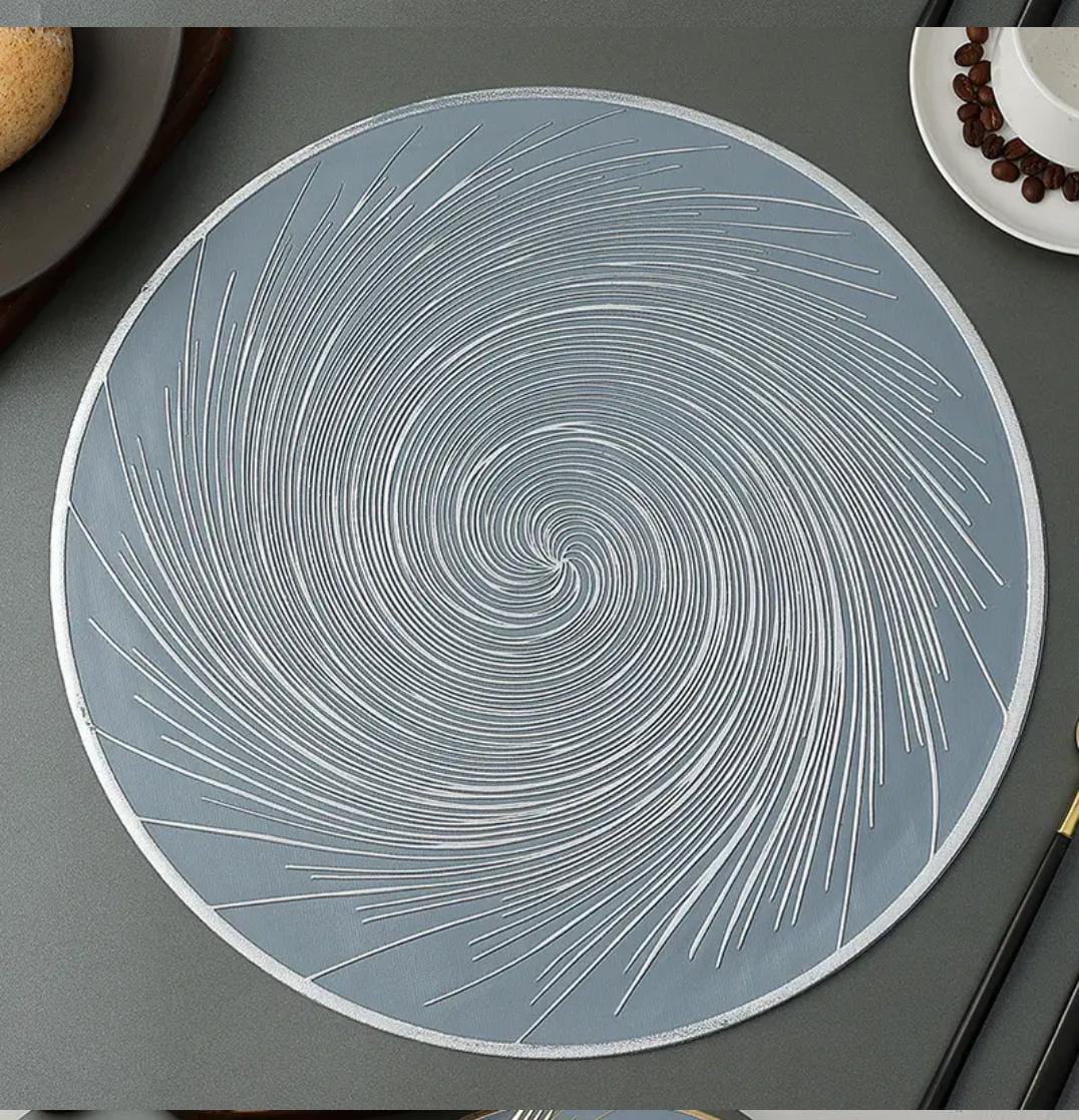 6pcs pvc non-woven, waterproof table mats