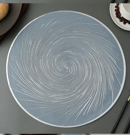 6pcs pvc non-woven, waterproof table mats