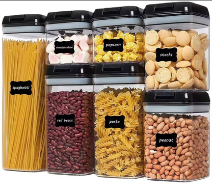 Acrylic 7pcs set food containers