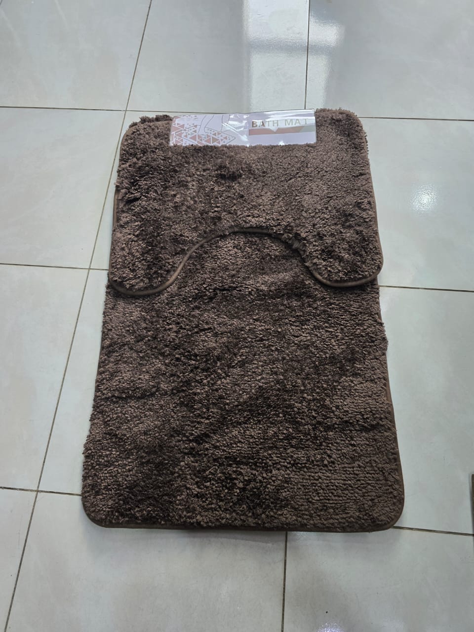 2 pcs set High absorption Ultra-Soft Plush Bath Mat Set