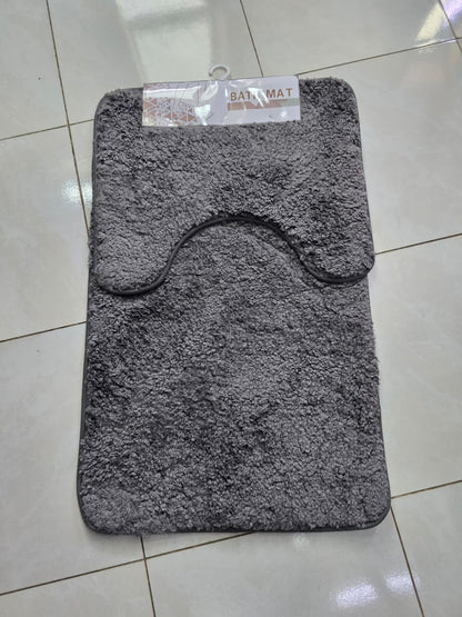 2 pcs set High absorption Ultra-Soft Plush Bath Mat Set