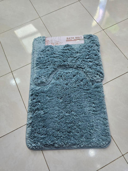 2 pcs set High absorption Ultra-Soft Plush Bath Mat Set