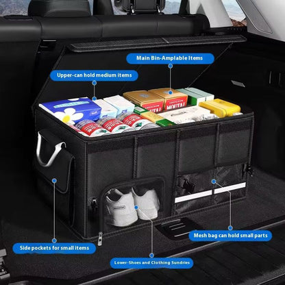 Heavy Duty Car Boot/Trunk Organizer with mutliple Compartments