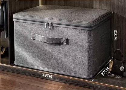 Foldable Fabric Storage Box with Lid
