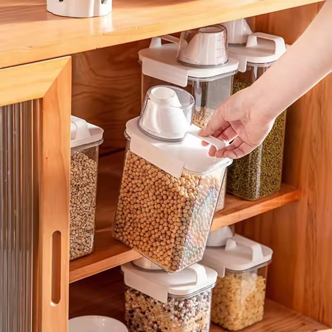 Acrylic airtight cereal storage container