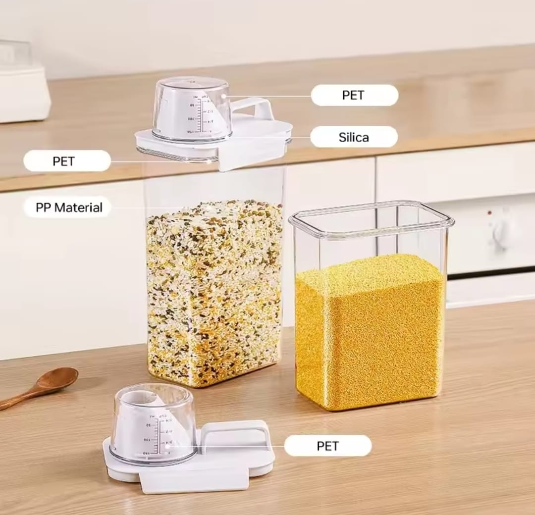 Acrylic airtight cereal storage container