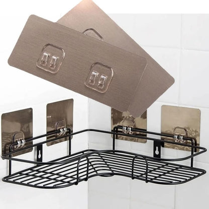 5 pcs Strong Adhesive Waterproof Wall Hooks/Shelf Stickers