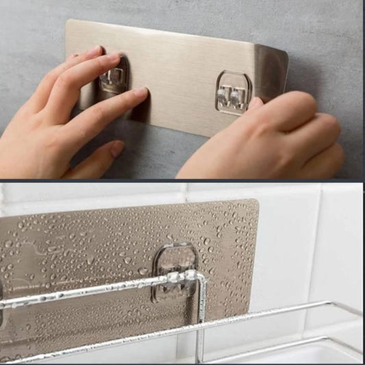 5 pcs Strong Adhesive Waterproof Wall Hooks/Shelf Stickers