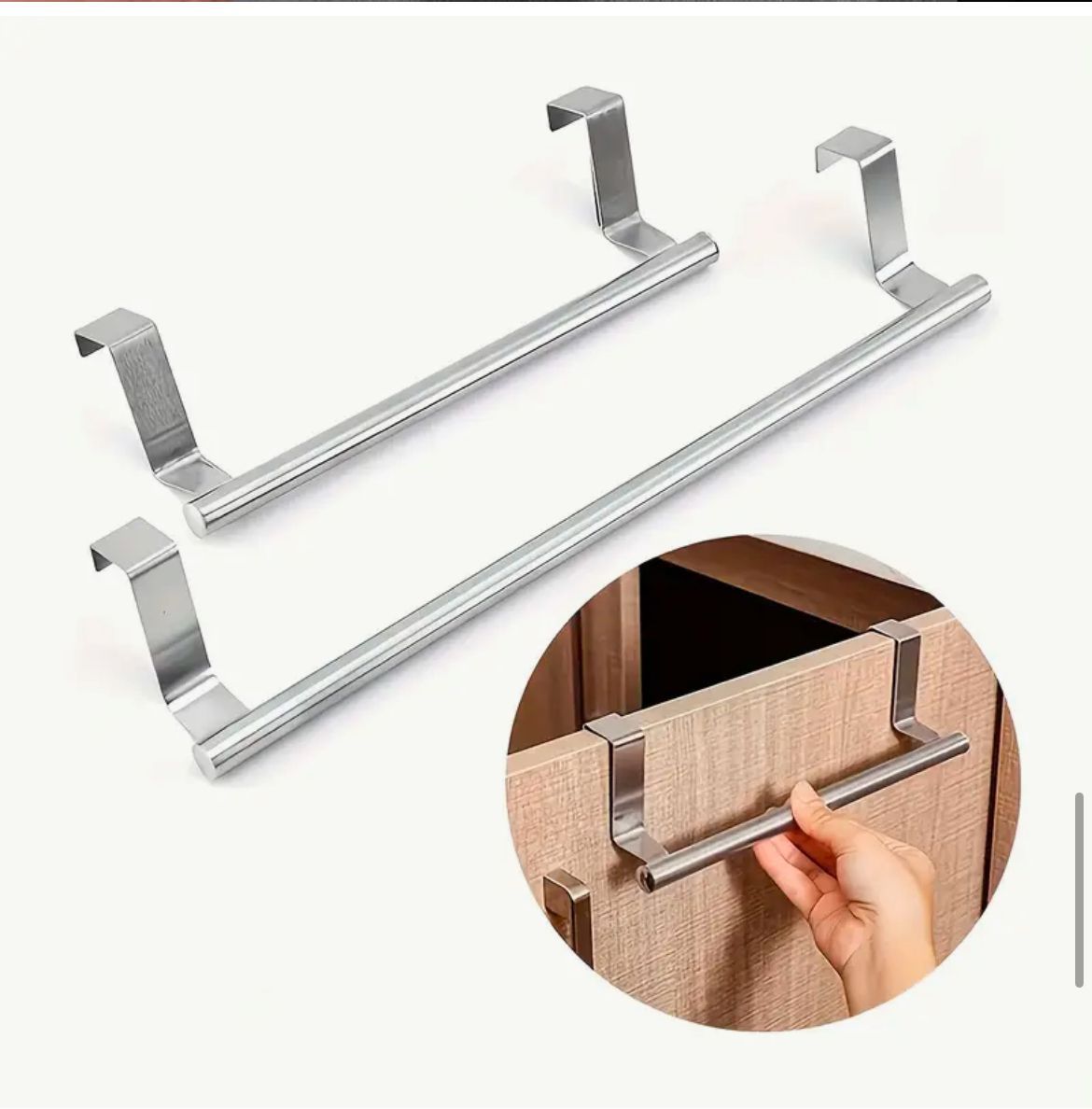 Stainless Steel Kitchen cabinet door storage rack