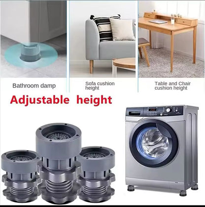 4 pcs Heavy duty Adjustable Height Washing Machine Anti Vibration pads