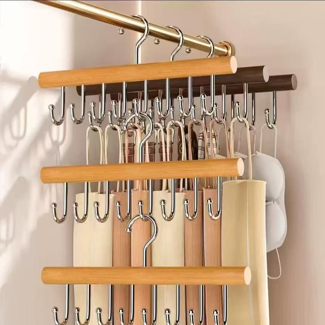 Wooden plank hanger