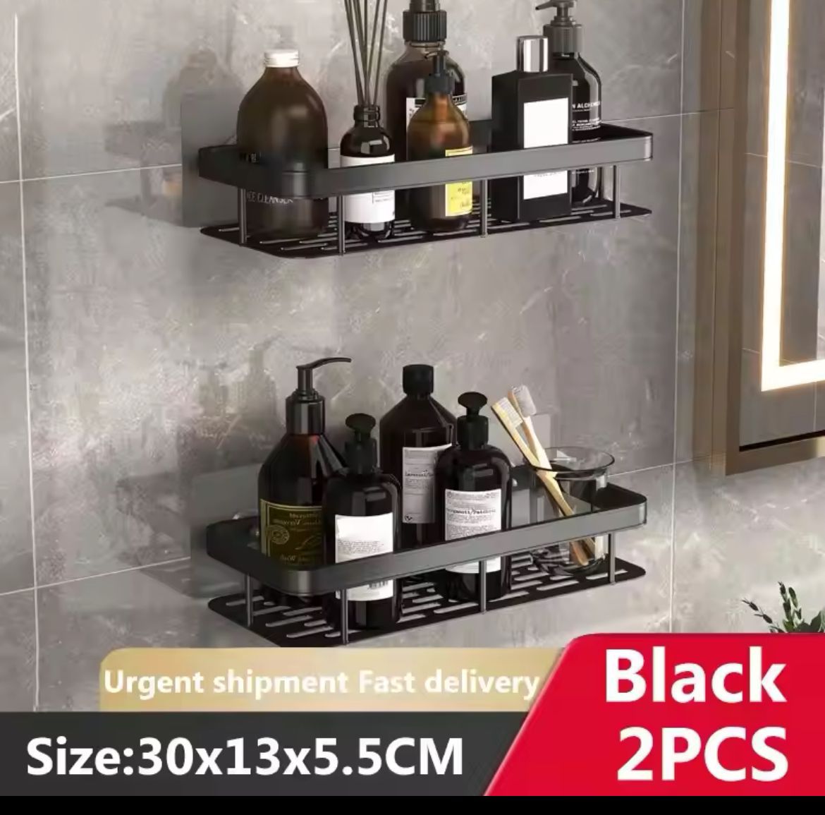 Aluminum Kitchen & Bathroom Storage Rack