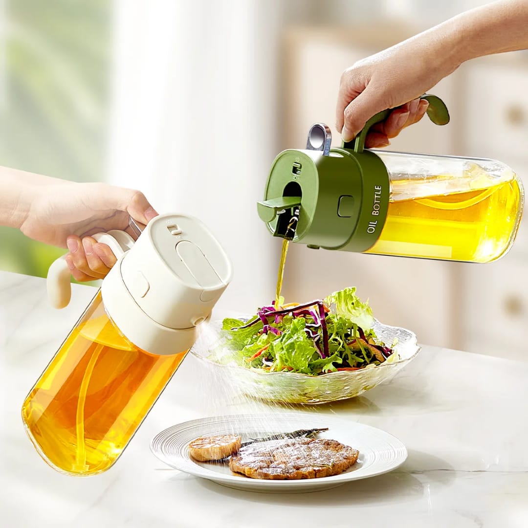 2 in 1 multifunctional oil spray  dispenser(sprayer &pourer)