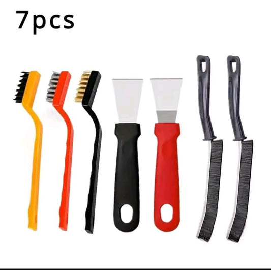 7pcs Wire Brush & Scraper Cleaning Set