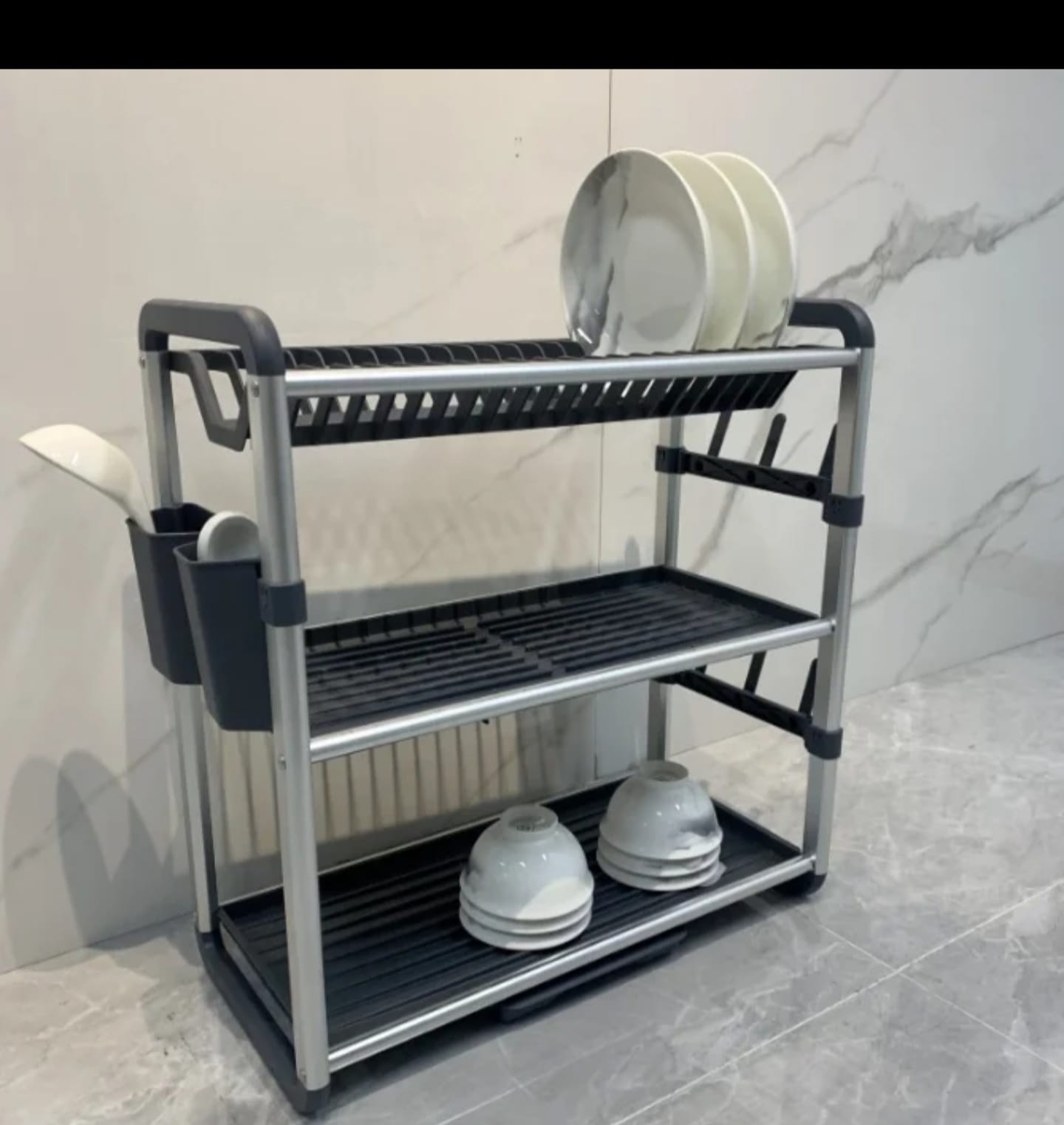 3Tier Aluminium Dish Drainer