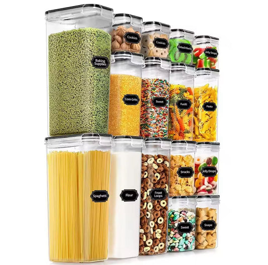 16pcs Food/Pantry Storage Containers