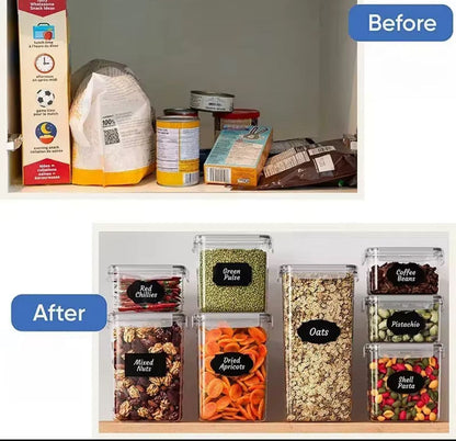 16pcs Food/Pantry Storage Containers