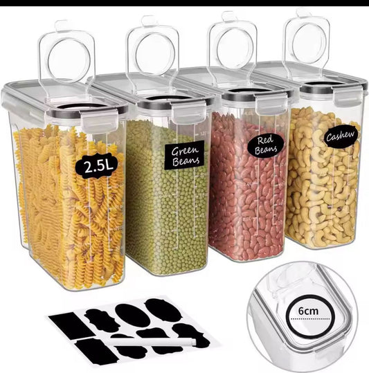 4pc airtight food storage containers