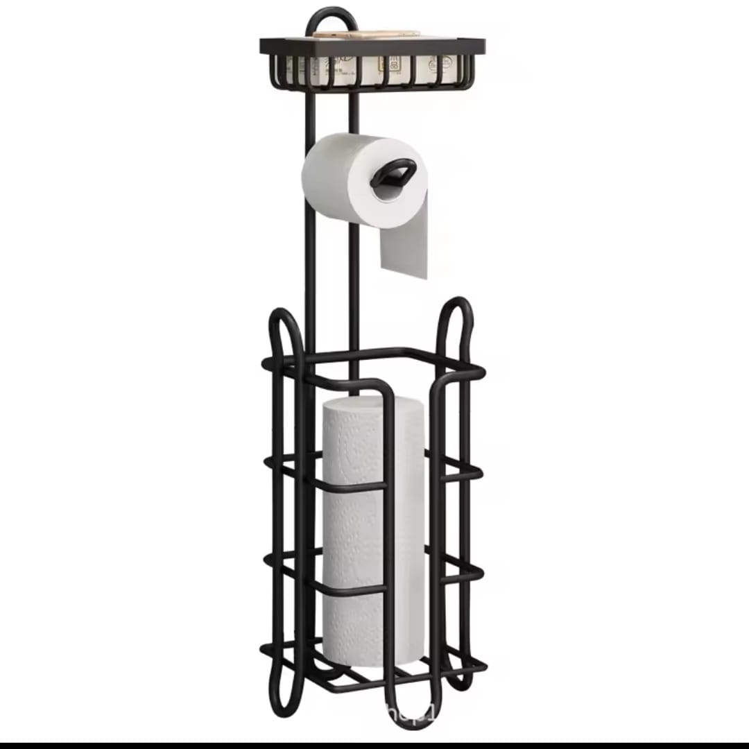 Heavy-Duty Toilet Paper Holder Stand