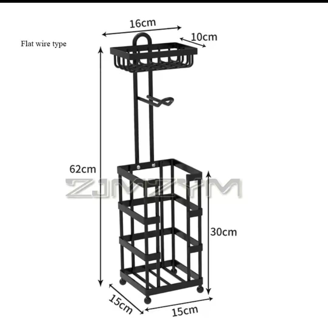 Heavy-Duty Toilet Paper Holder Stand