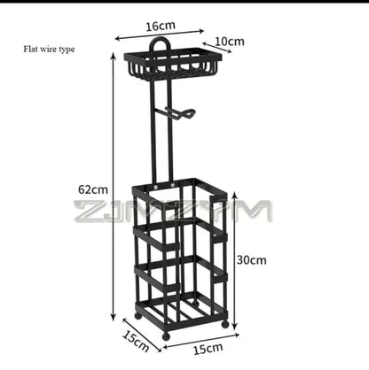 Heavy-Duty Toilet Paper Holder Stand
