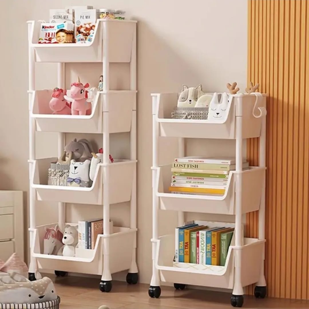 4 Trolley bookshelf/kitchen storage rack