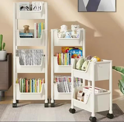 4 Trolley bookshelf/kitchen storage rack