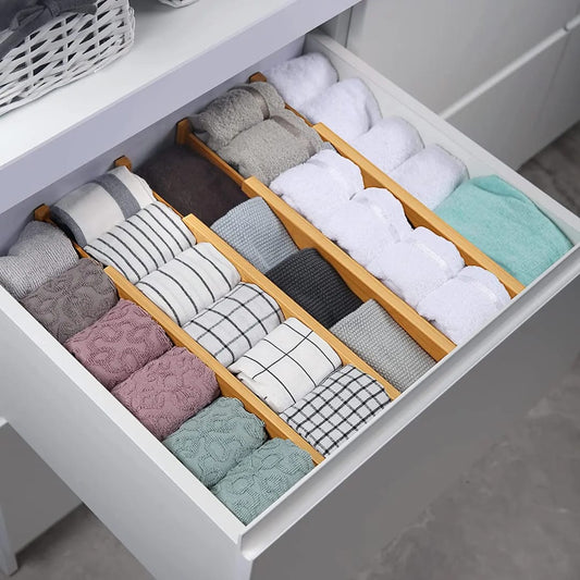 4pcs set Bamboo Drawer Divider.